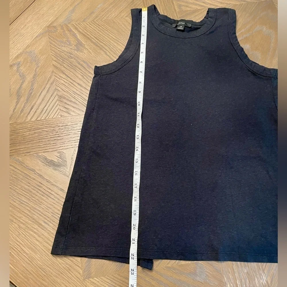 J. Crew Black Tie-Back Tank Top